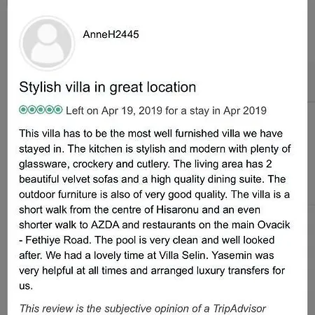 Selin Βίλα Ovacık